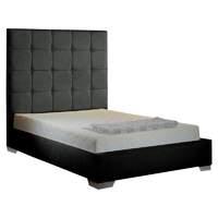 Mento Fabric Upholstered King Bed in Charcoal Bed Frame only