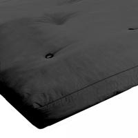 memorypedic memory futon mattress 2 seat black