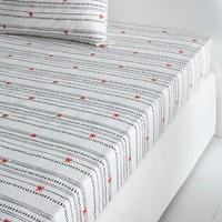 Meknes Cotton Percale Fitted Sheet