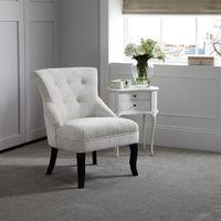 Melrose Fabric Armchair Pearl