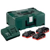 metabo metabo 31ah battery charger set 4 piece