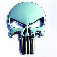 metal punisher logo the metal skeleton stickers trailer side mark