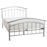 Mercury Silver Bed Frame Double