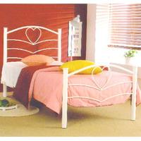 Metal Beds Love Bed 3FT Single Metal Bed - Pink