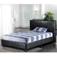 Metal Beds New York 4FT 6 Double Faux Leather Bed
