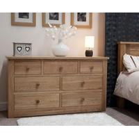 Messina Oak 7 Drawer Chest