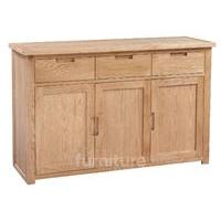 Melrose Oak 3 Door 3 Drawer Sideboard