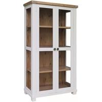 melton reclaimed pine glazed display cabinet