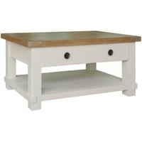 Melton Reclaimed Pine Coffee Table with Drawers