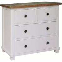 Melton Reclaimed Pine Chest of Drawer - 2 Over 2 Drawer