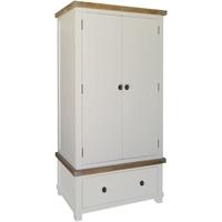 Melton Reclaimed Pine Double Wardrobe with Drawer