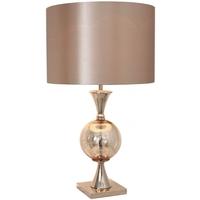 Mercury Thistle Table Lamp with Champagne Shade