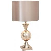 Mercury Thistle Small Table Lamp with Champagne Shade