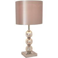 mercury table lamp with champagne shade