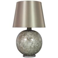 Mercury Mosaic Large Ball Table Lamp with A 18inch Champagne Shade