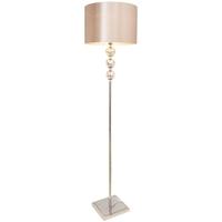 Mercury Floor Lamp with Champagne Shade