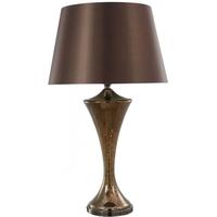 mercury mosaic bronze mercury statement lamp with dark cocoa shade set ...