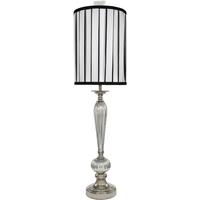 Mercury Statement Lamp with Black and White Shade