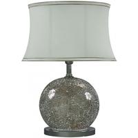 mercury sparkle mosaic oval table lamp