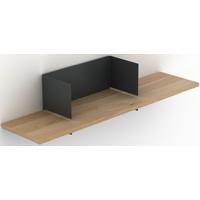 medium dark grey clip wall shelf