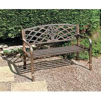 metal garden bench metal