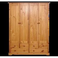 Mesta Quad Wardrobe - Pine