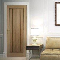 mexicano oak door with vertical lining