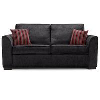 Medina Fabric 3 Seater Sofa Black