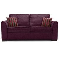 Medina Fabric 3 Seater Sofa Aubergine