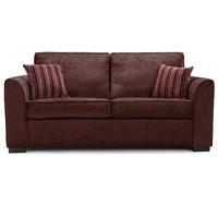 Medina Fabric 3 Seater Sofa Chocolate