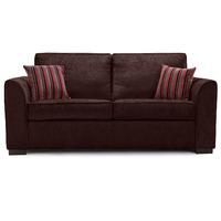 medina fabric 3 seater sofa mocha