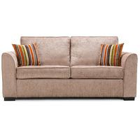 medina fabric 3 seater sofa mink