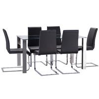 Mezzi 150cm Dining Table with 6 Hue Dining Chairs