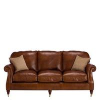 Meredith Leather Grand Sofa, London Saddle