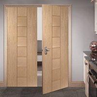 messina oak fire door pair 30 minute fire rated