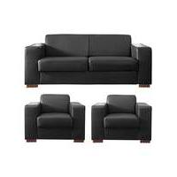 Memphis Faux Leather 3 seater 2 chairs