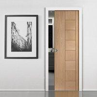 Messina Oak Fire Pocket Door is 1/2 Hour Fire Rated