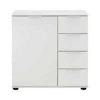 medina combi chest white 1 door 5 drawer