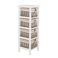 Mesan Chest of Drawers In Paulownia Wooden Frame With 4 Drawers