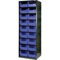 METAL CABINETS WITH 18 POLYPROPYLENE BINS OUR ART. 105