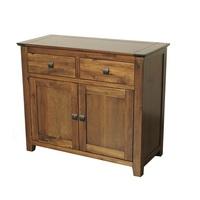 Melania Wooden Sideboard In Solid Acacia With 2 Doors