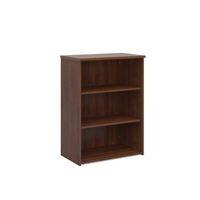 MEDIUM BOOKCASE, SOLID BACK, 18MM SHELVES - WALNUT