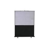METROPLAN 201462V Portable floor screen with telescopic mast. Easy to use portable floor with full black borders to top sides and base enhance the pro