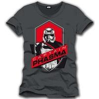 Men\'s Star Wars Vii Men\'s The Force Awakens Captain Phasma Shield Short Sleeve T-Shirt, Grey, X-Large