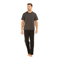 Mens Haigman Crew Neck Striped Top Pyjama nightwear pajama loungewear 3073