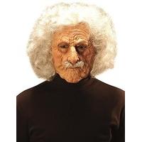 Mens Old Man Albert Mask with And Moustache Wig for Hair Accessory Fancy Dress