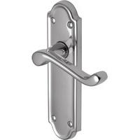 meridian polished chrome oval profile door handle v325 pc