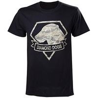 Metal Gear Solid V Diamond Dogs Army Men\'s T-Shirt, Black (TSLV0011MGS-L)