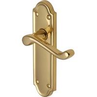 Meridian - Polished Brass - Oval Profile Door Handle - V325-PB
