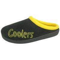 Mens Coolers Brand Warm Fleece Microsuede Two Tone Slip On Sporty Slipper